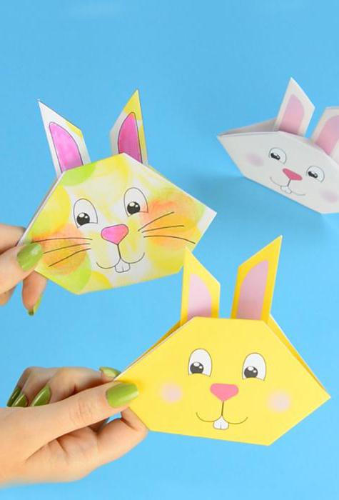 как сделать кролика из бумаги