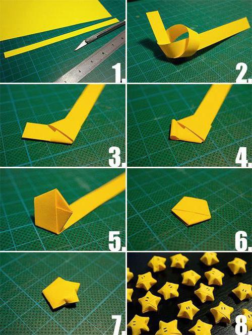 звезда из бумаги оригами