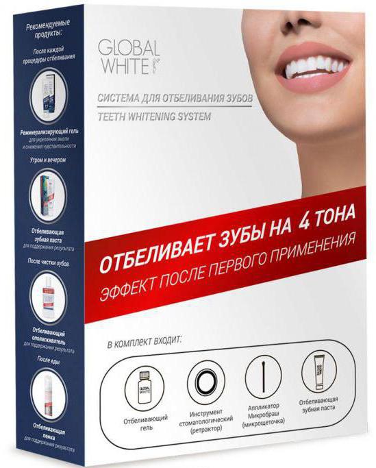 global white система для отбеливания зубов 
