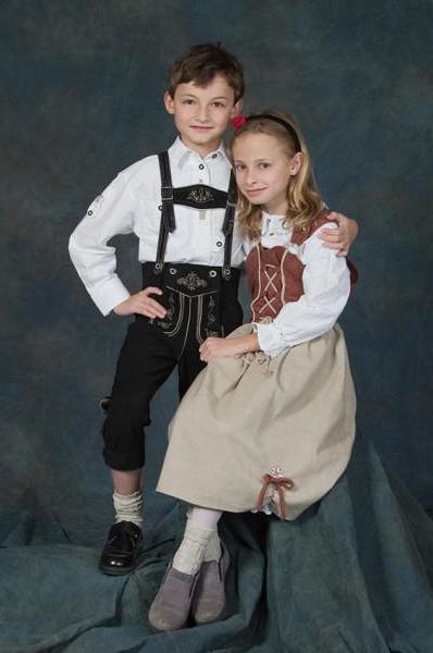 немецкий национальный костюм для девочки