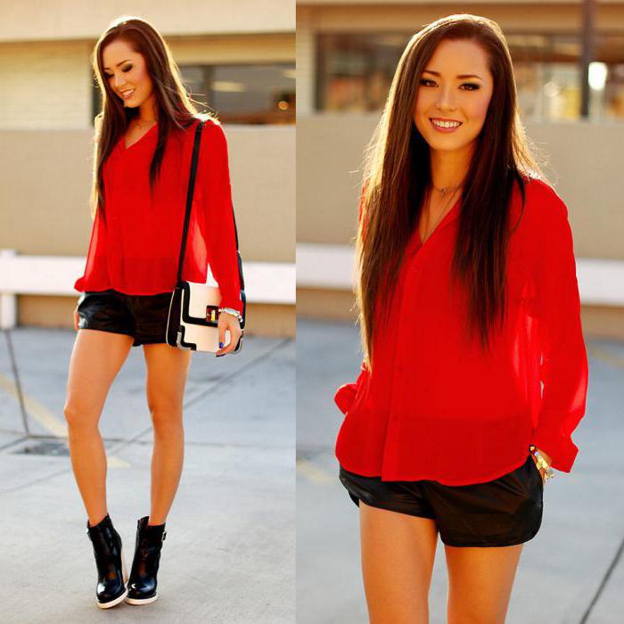 red blouse with what to wear