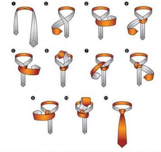 Простой узел для галстука