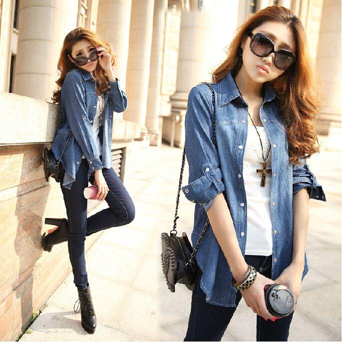 women's denim shirts