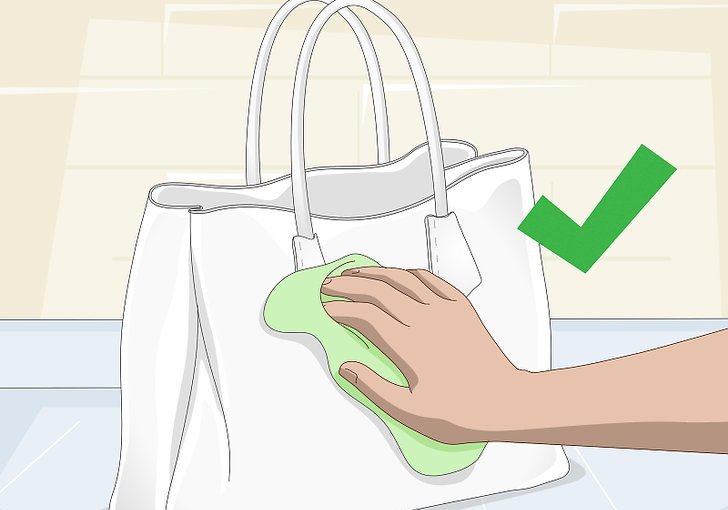 почистить белую кожаную сумку в домашних условиях