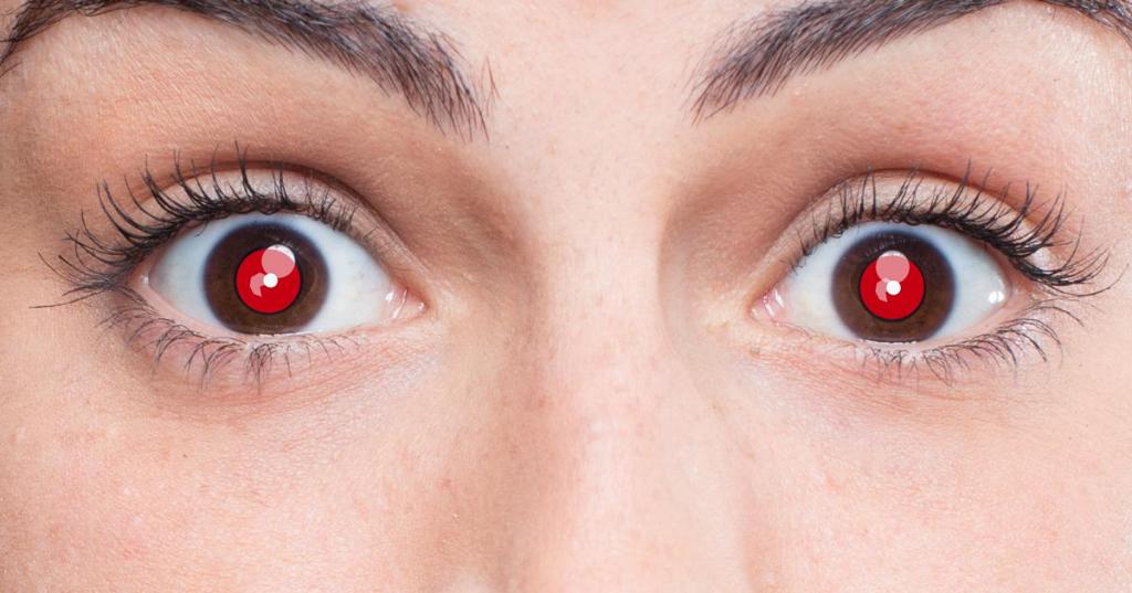 Как сделать, чтобы глаза были красные: способы и рекомендации