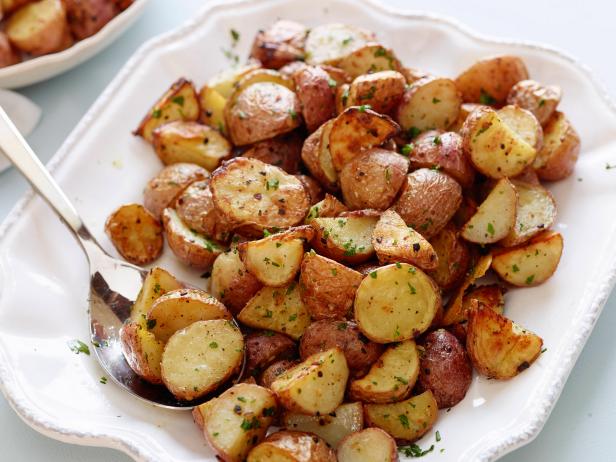 baked potatoes in the oven