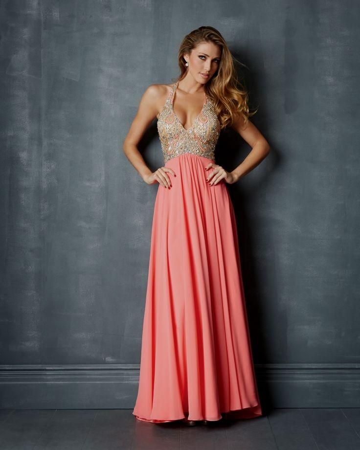 Coral celebration dress