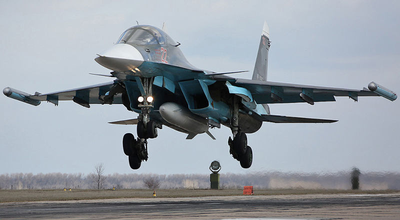 Су-34 на взлете