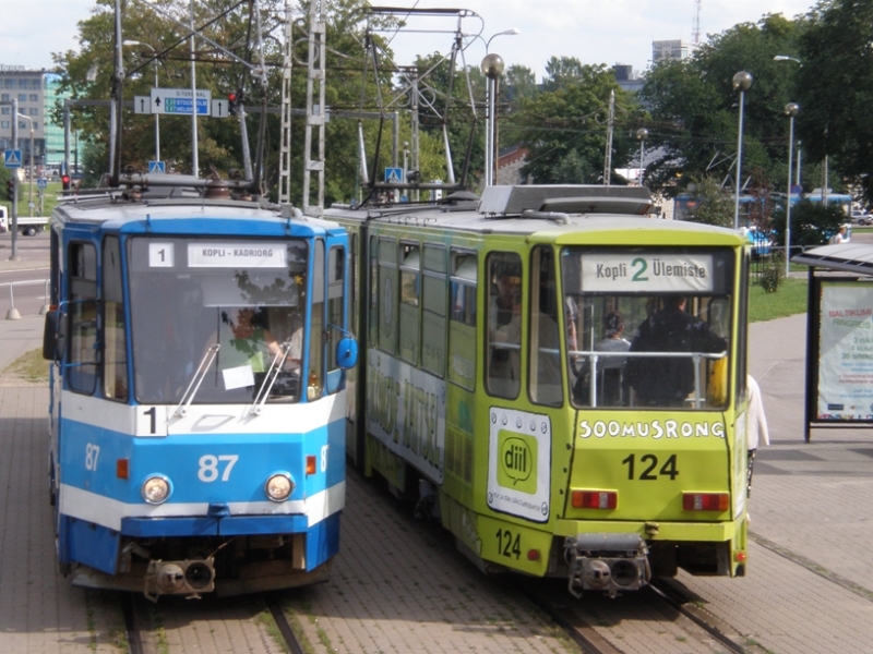 Трамвайные маршруты в Таллине