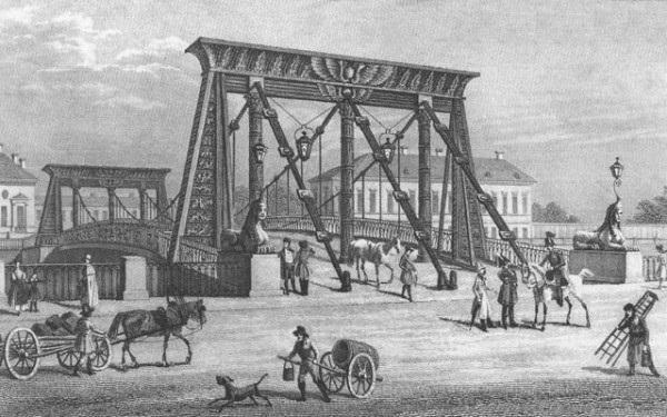 египетский мост в санкт петербурге фото 