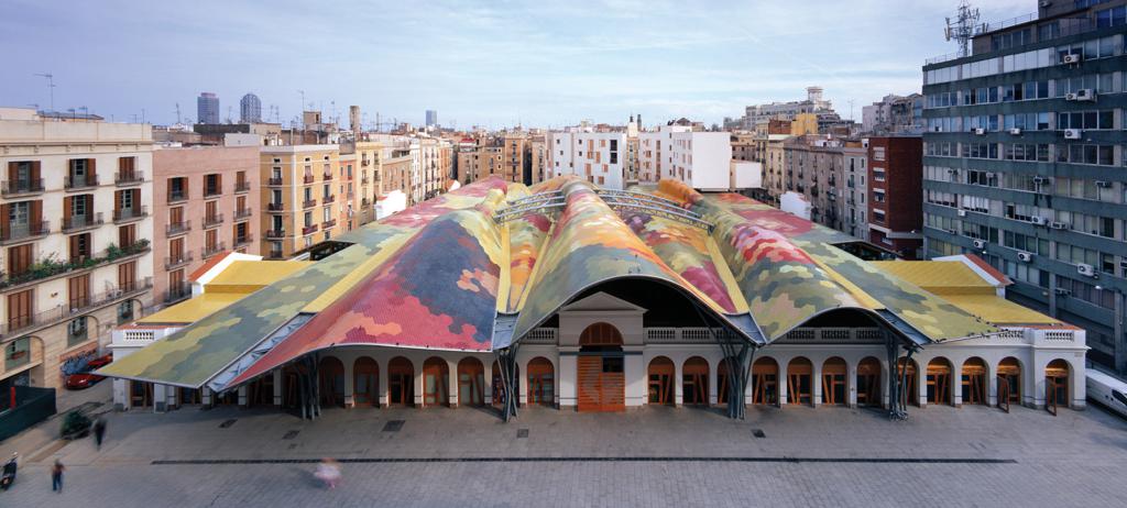 Крыша рынка Санта-Катерина
