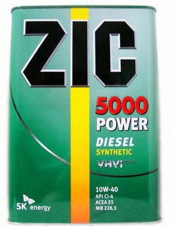 масло zic 10w 40 diesel