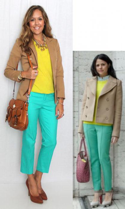 what to wear with turquoise pants