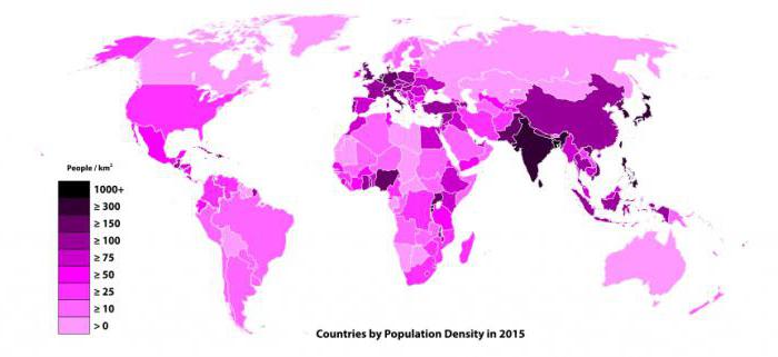 страны имеющие большую плотность населения