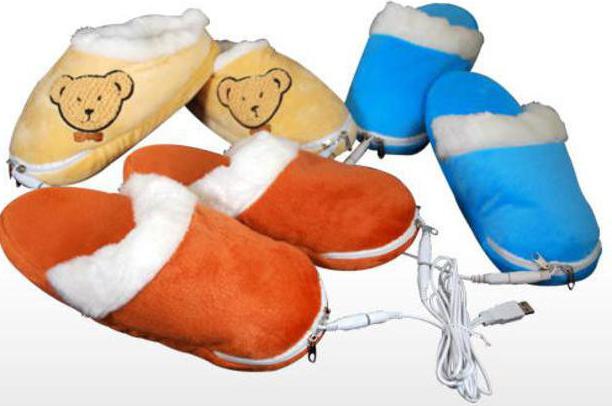 Heated slippers