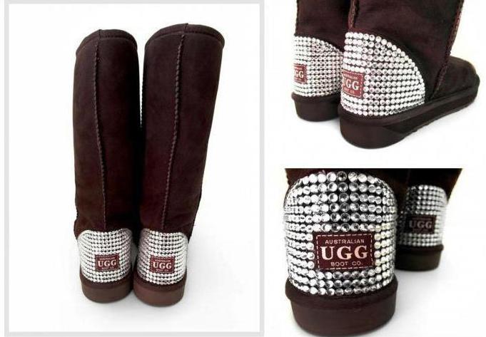 Beautiful uggs with rhinestones