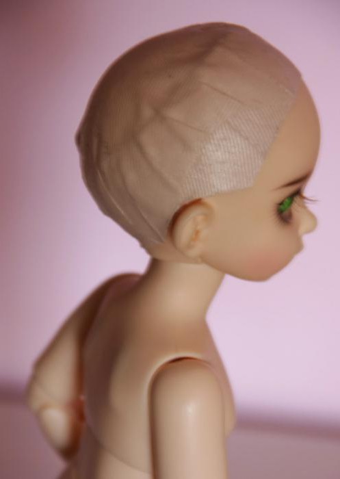 шапочка кукла парик