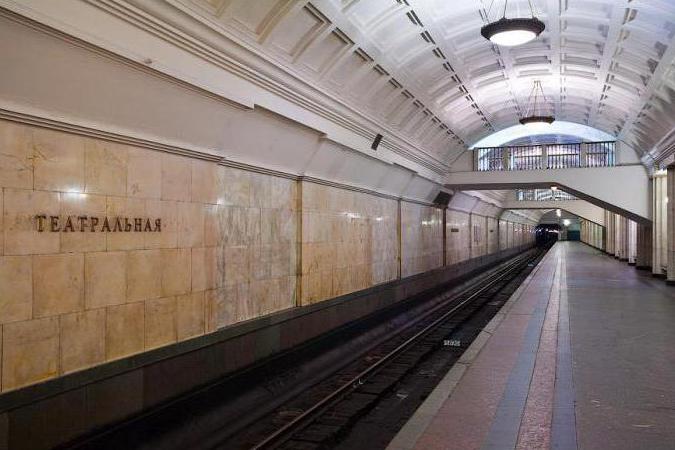 метро театральная выходы в город