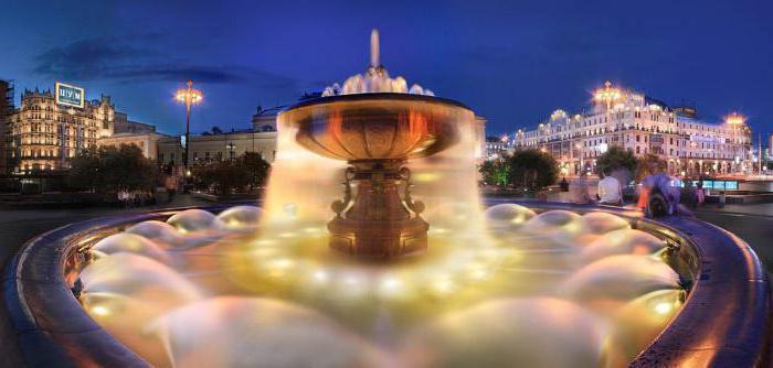 фонтан на театральной площади в москве