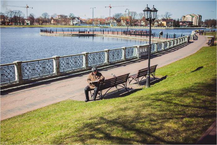 depth of the upper lake Kaliningrad