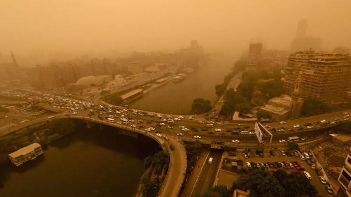 sandstorm in Egypt in September