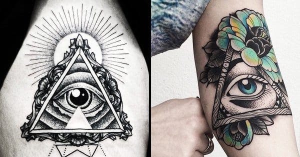 татуировка пирамида с глазом
