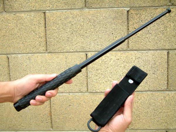 Telescopic folding baton