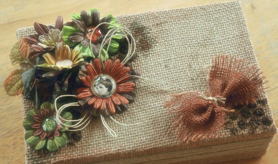 Burlap box