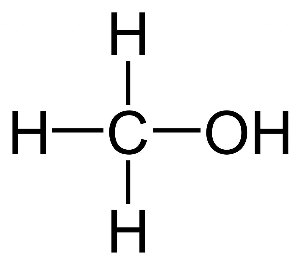 Формула метанола