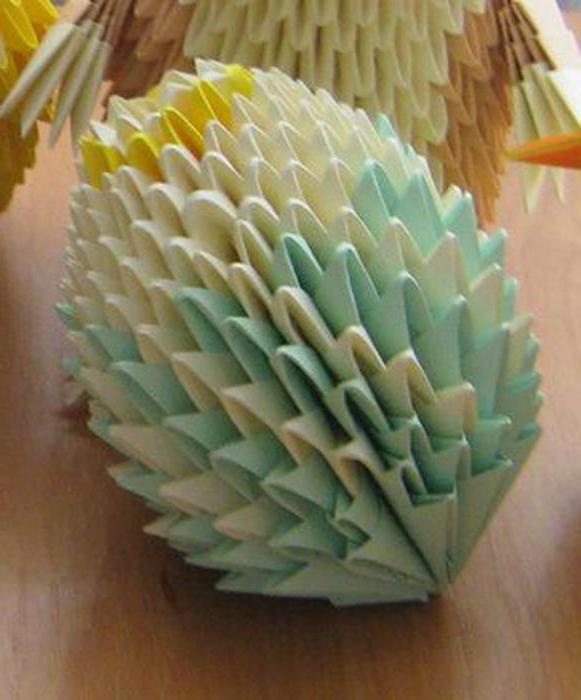 оригами пасхальное яйцо схема