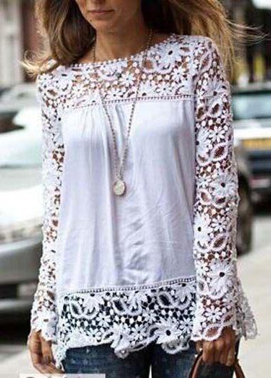 white lace top