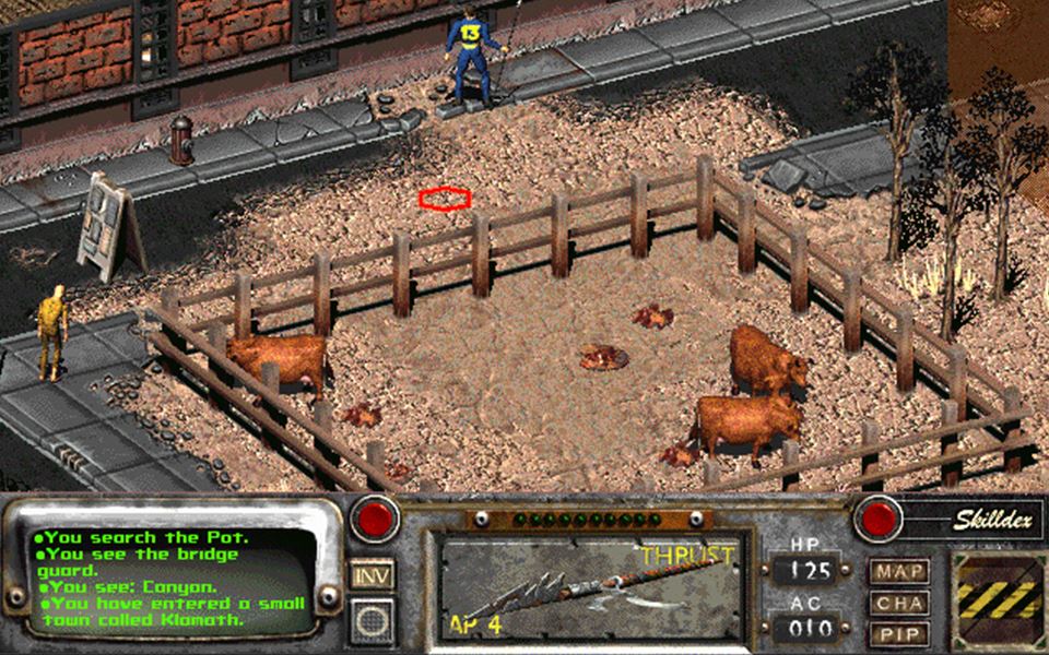 Как заправить машину в Fallout 2