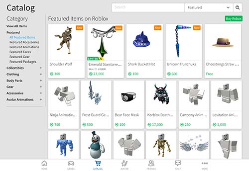 Get robots at Roblox