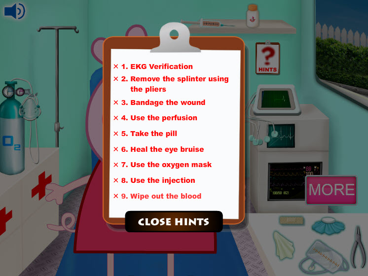 "Peppa Pig: hospital" how to play