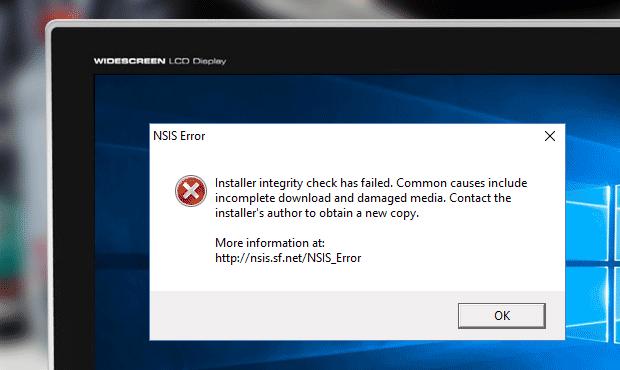 Nsis error. Ошибка NSIS. Windows installer ошибка. Инсталлятор ошибка. Инсталлятор NSIS примеры.