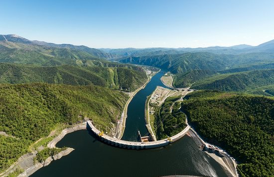 Саяно-Шушенская ГЭС сверху