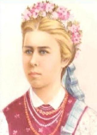 a brief biography of Lesya Ukrainka in Ukrainian