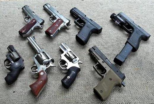 Виды пистолетов и их названия и фото