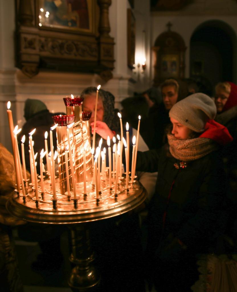 Во время богослужения