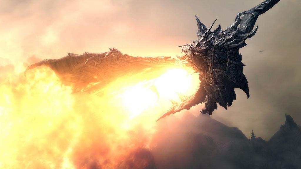 The battle with Alduin