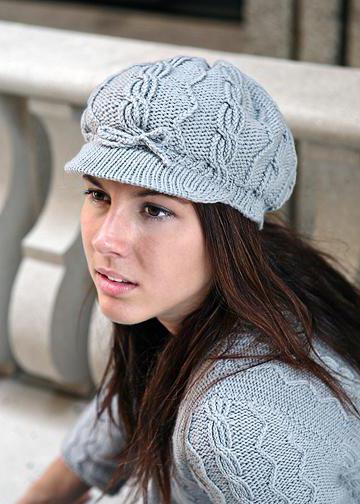 Вязание шапок спицами для женщин с описанием и схемами бесплатно зимние