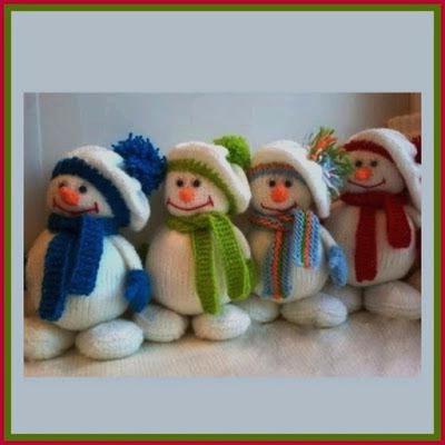 knitted snowmen knitting master class