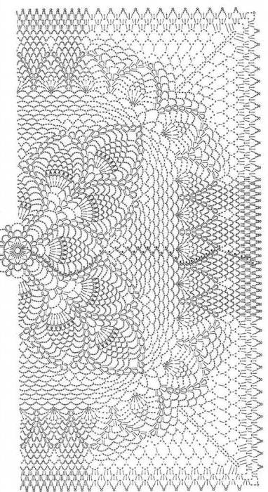 crochet square napkin patterns