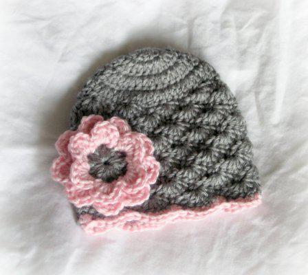 crochet spring hat for girls outline description