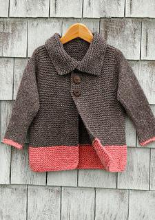 knitting coat for girls patterns and description