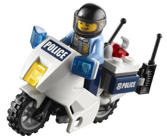 Лего полицейский мотоцикл