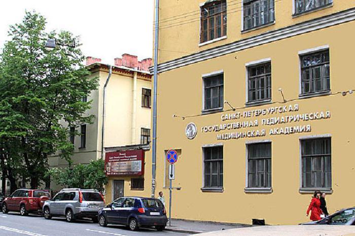 санкт петербургская педиатрическая медицинская академия