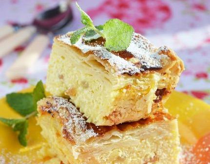 cottage cheese casserole with semolina photo