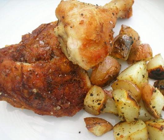 курица с картошкой в духовке в фольге