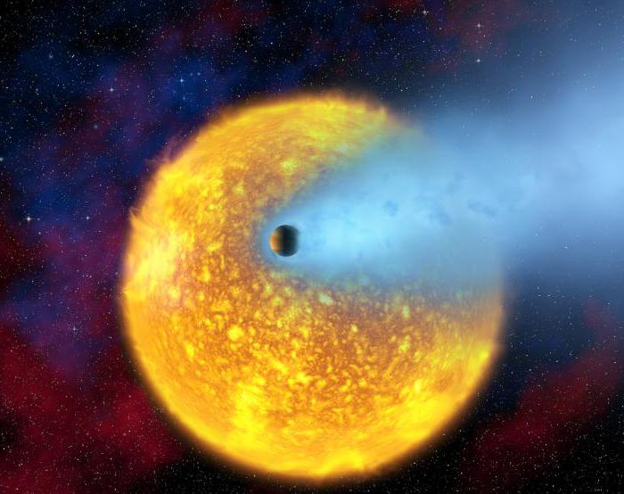 exoplanet orbiting a star